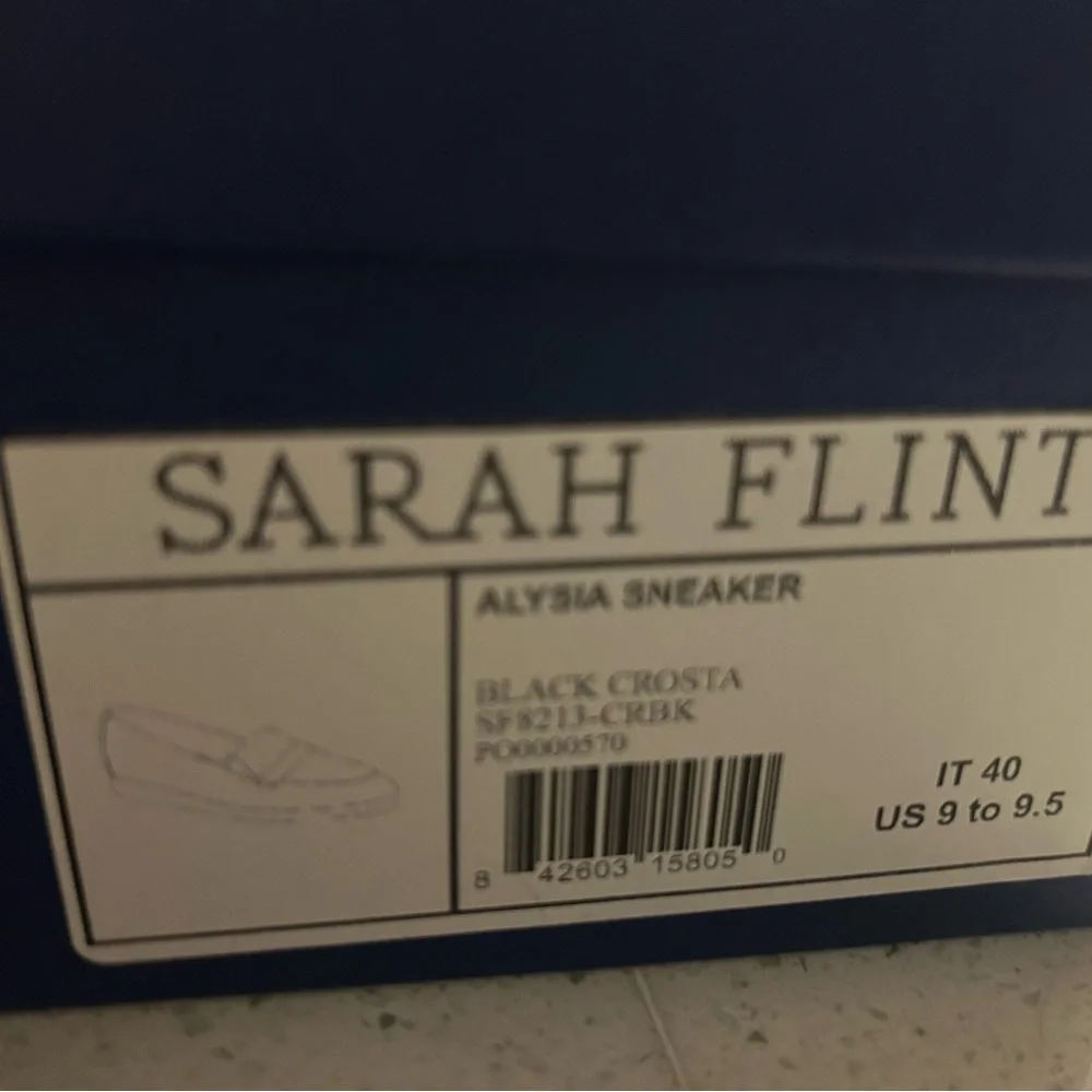 Sarah Flint Alysia Black Suede Women's Sneakers - Picture 4 of 4